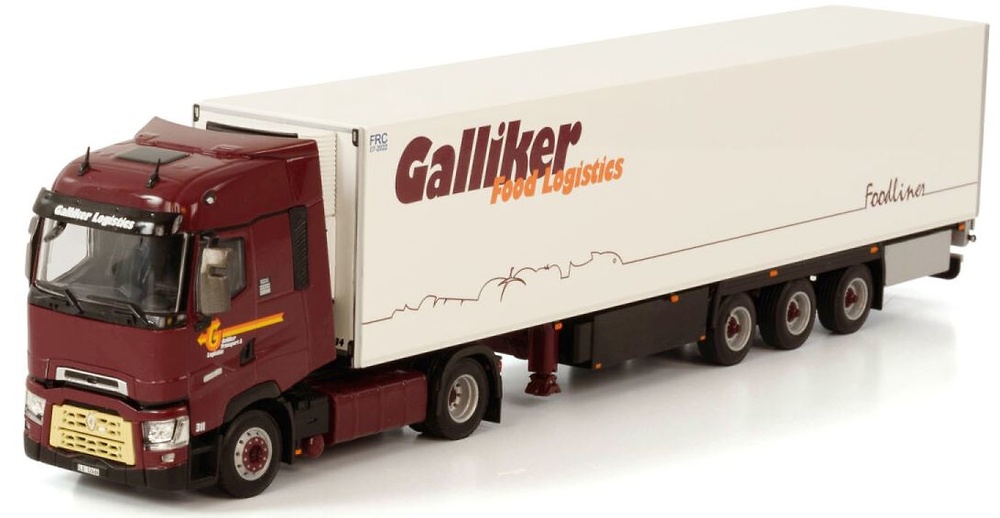 Renault T High 4x2 con remolque refrigerado 3 ejes Wsi Models 3750 escala 1/50 