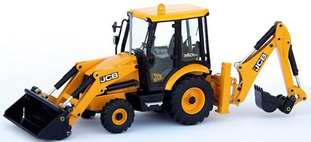Retro excavadora JCB midi CX Sideshift, Joal 221 escala 1/35 