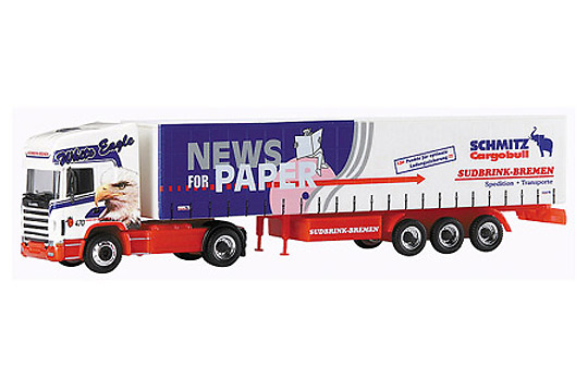 SCANIA Topline Cam. Trailer Sudbrink Schuco 1/87 