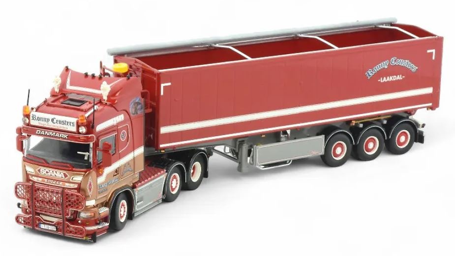 Scania R + semi remolque Stas kipper Ronny Ceusters Tekno 87454 escala 1/50 