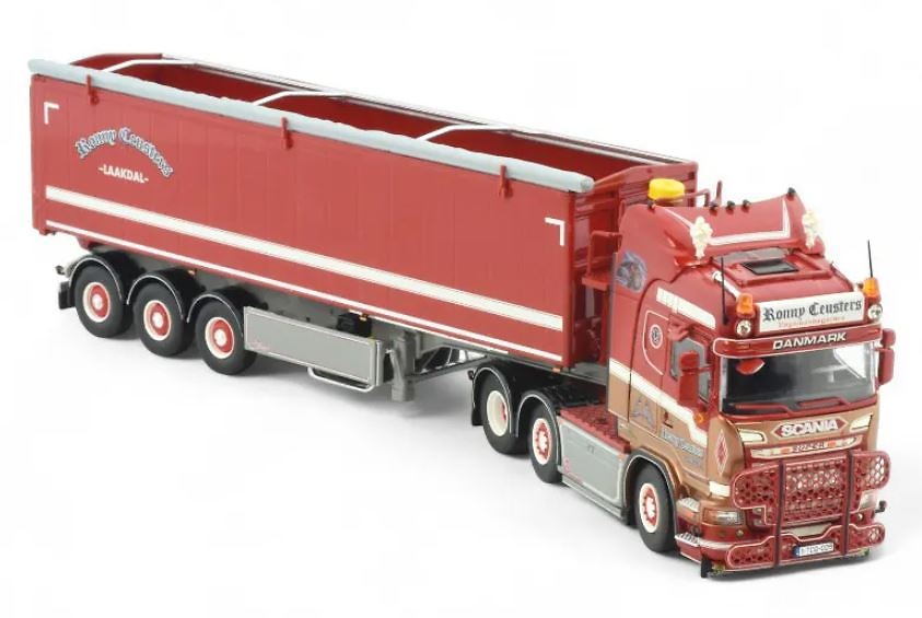 Scania R + semi remolque Stas kipper Ronny Ceusters Tekno 87454 escala 1/50 