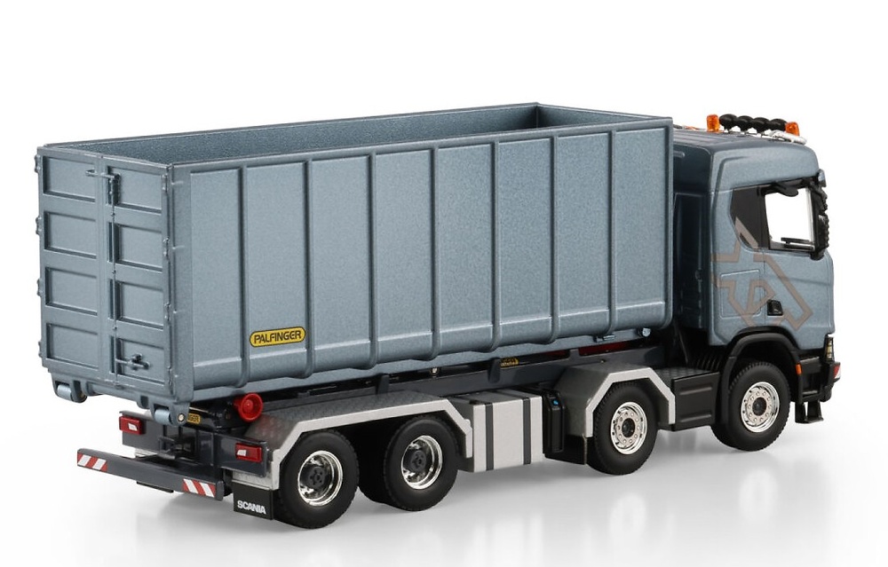 Scania R CR20N con grua gancho Palfinger y contenedor 40 m3 Wsi Models 04-2240 escala 1/50 