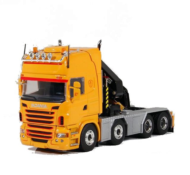 Scania R-Serie Topline 8x4 Setec con grua Hiab, Tekno 1/50 62172 