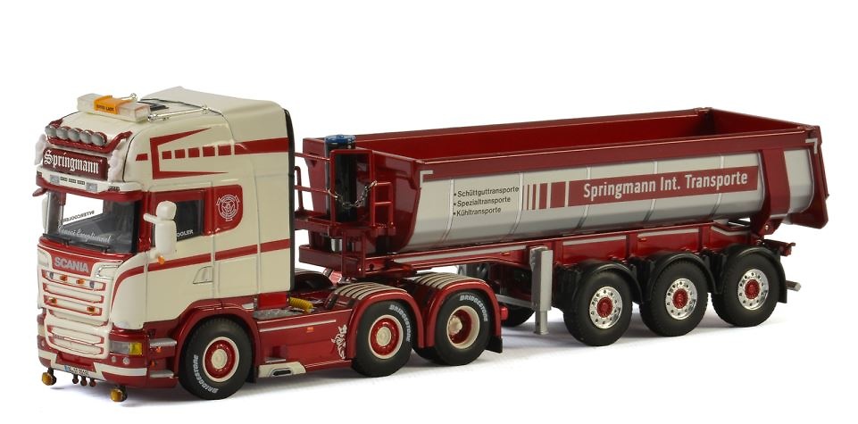 Scania R Streamline + volquete trailer Wsi Models 
