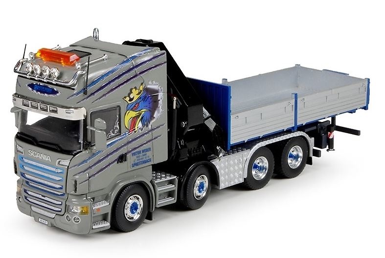 Scania R6 Topline con grua Hiab Tekno 65229 escala 1/50 