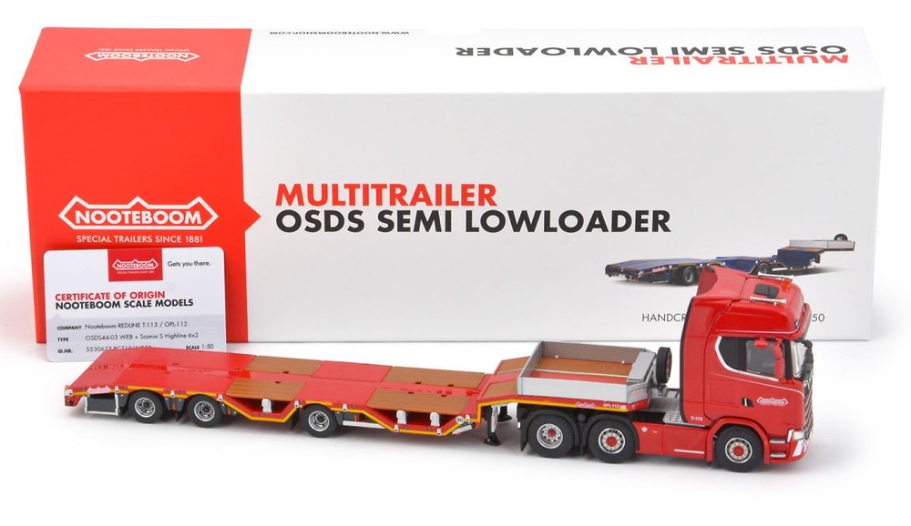 Scania S Highline + Nooteboom OSDS44-03 Imc Models 1/50 