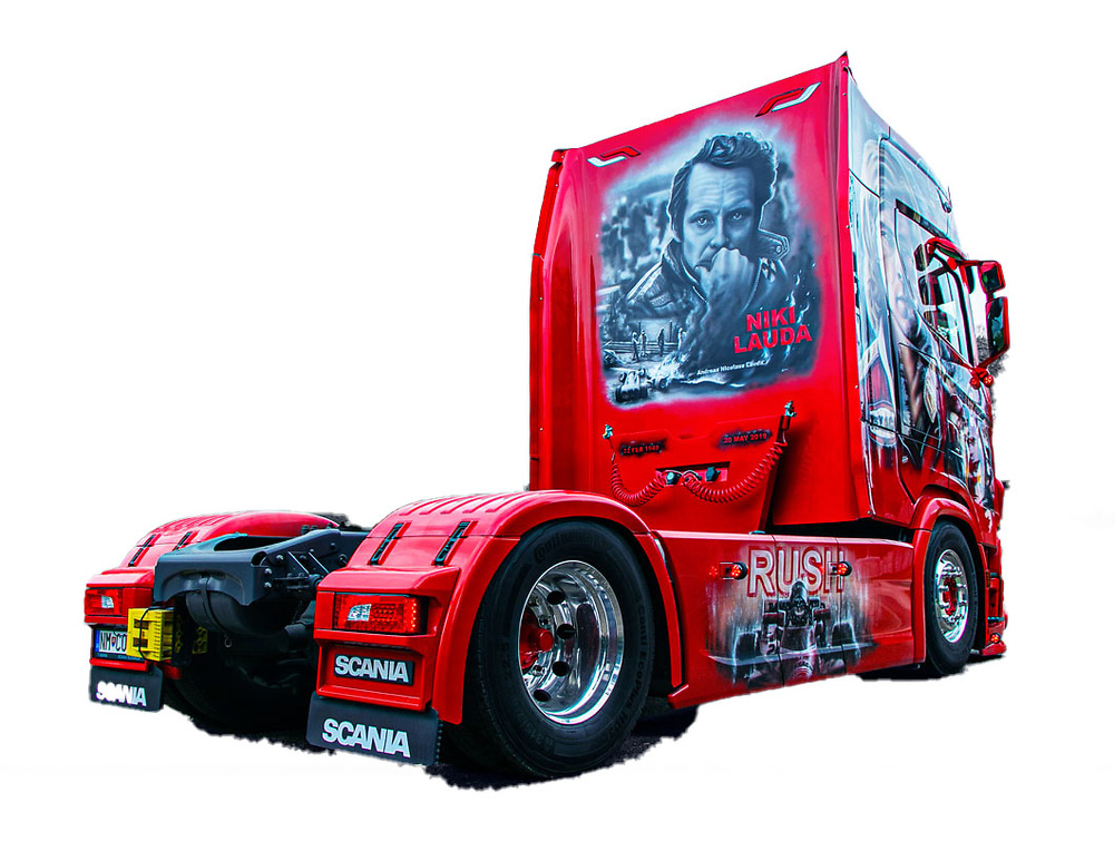 Scania S Serie High roof 4x2 Nikki Lauda / Rush movie tribute Imc Models 32-0260 escala 1/50 