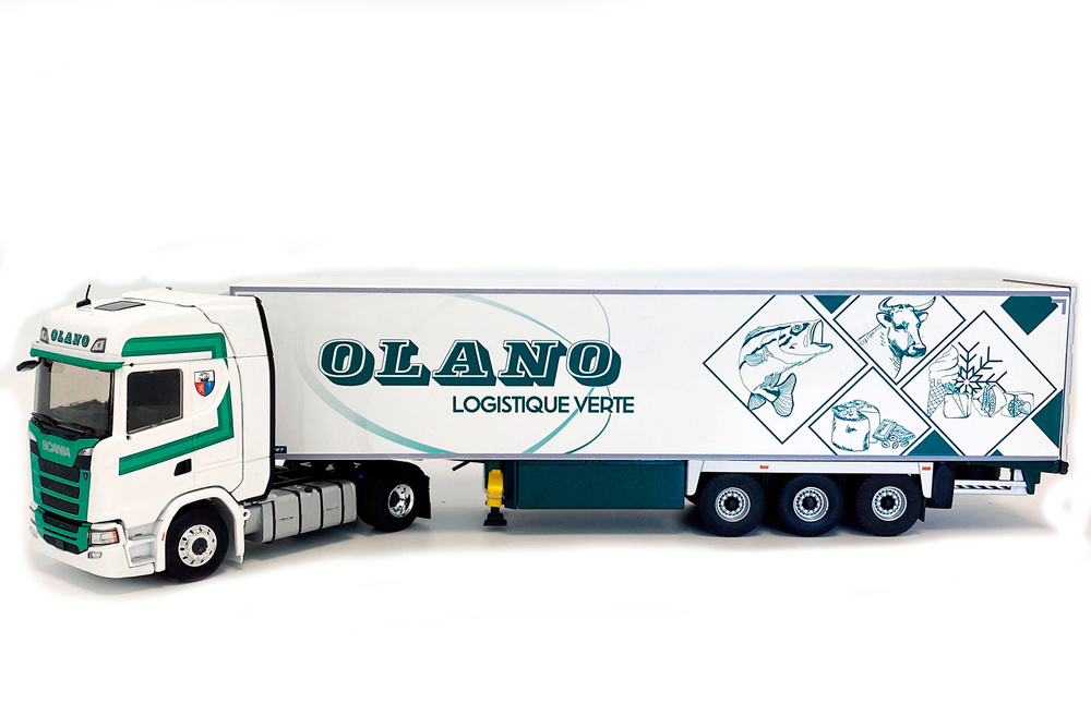 Miniatura camion Scania S500 + Frigo Olano Eligor 116968 escala 1/43 