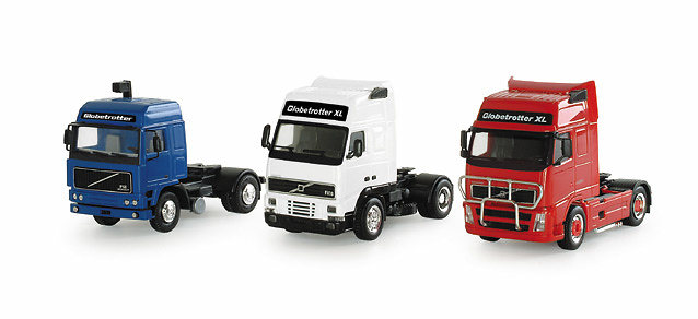 Set 3 Tractoras VOLVO (F10-FH12-FH16) Herpa 1/87 