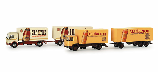 Set de 2 camiones Chantre Mariacron Herpa 153836 escala 1/87 