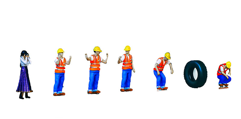 Set de 6 figuras Wsi Models 84-1003 escala 1:50 