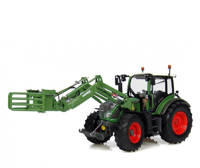 Tractor Fendt 516 Vario con pinza para balas Universal Hobbies 4271 escala 1/32 