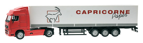 VOLVO FH12 4x2 con semiemolque caja cerrada, Joal 1/87 