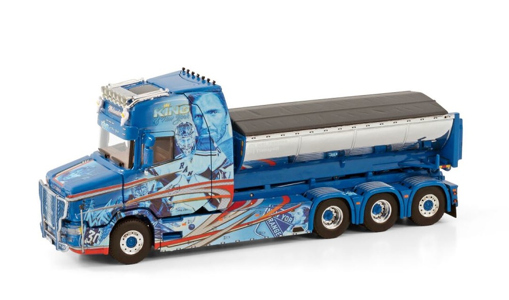 Vlastuin Torpedo 8X4 Molander con sistema de gancho + contenedor Wsi Models 3868 escala 1/50 