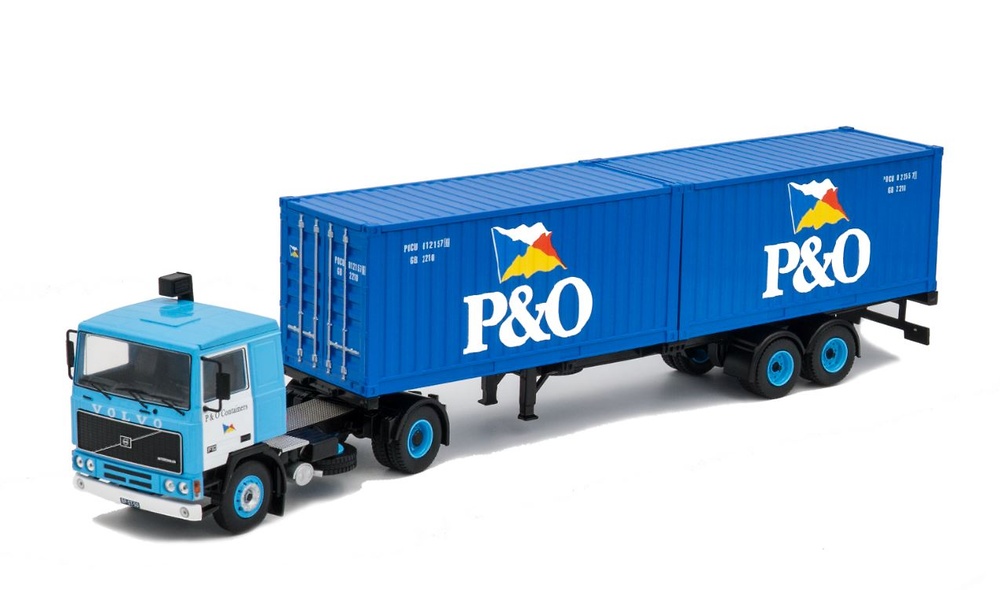 Volvo F10 + Contenedores P&O - Ixo Models 1/43 