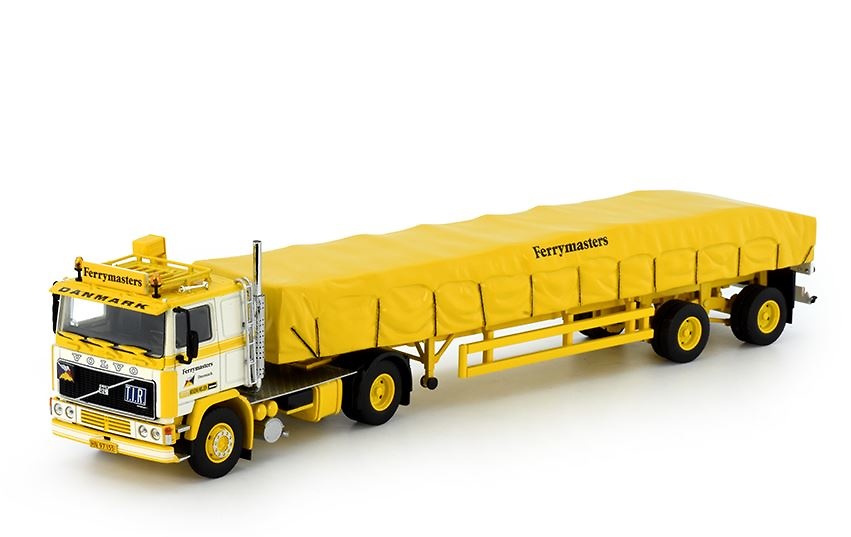 Volvo F12 + plataforma con carga - Mogens Nielsen Ferrymasters Tekno 76278 