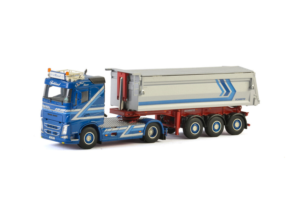 Miniatura camion Volvo FH4 Sleeper Cab 4x2 remolque volquete Wsi Models 2275 escala 1:50 