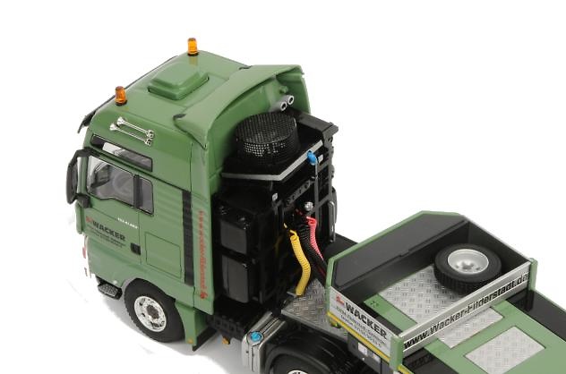 Wacker MAN TGX XXL 8x4 + 4-axle lowloader with 2-axle interdolly nooteboom, Wsi Collectibles 1/50 