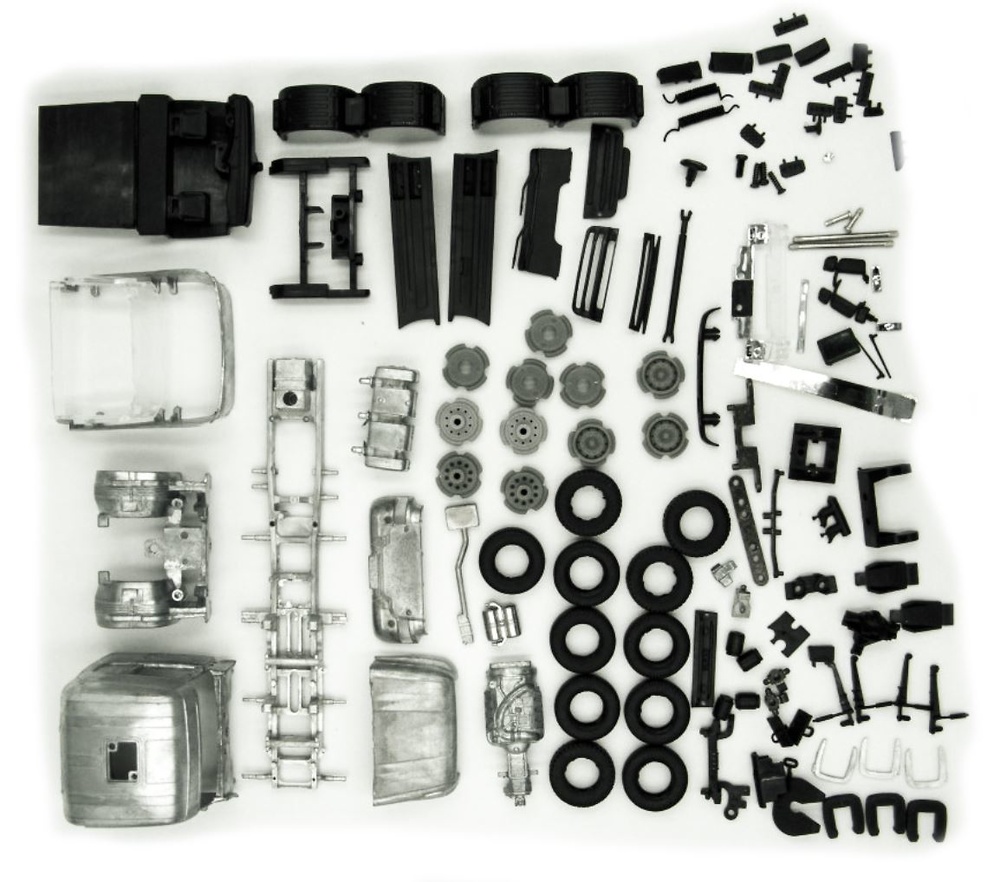 kit para montar Scania Torpedo Topline Tekno 81847 escala 1/50 