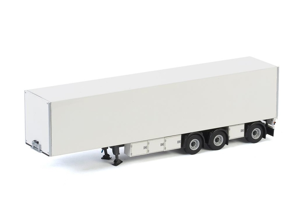 remolque trailer caja cerrada blanco - 3 ejes Wsi Models 03-2034 escala 1/50 