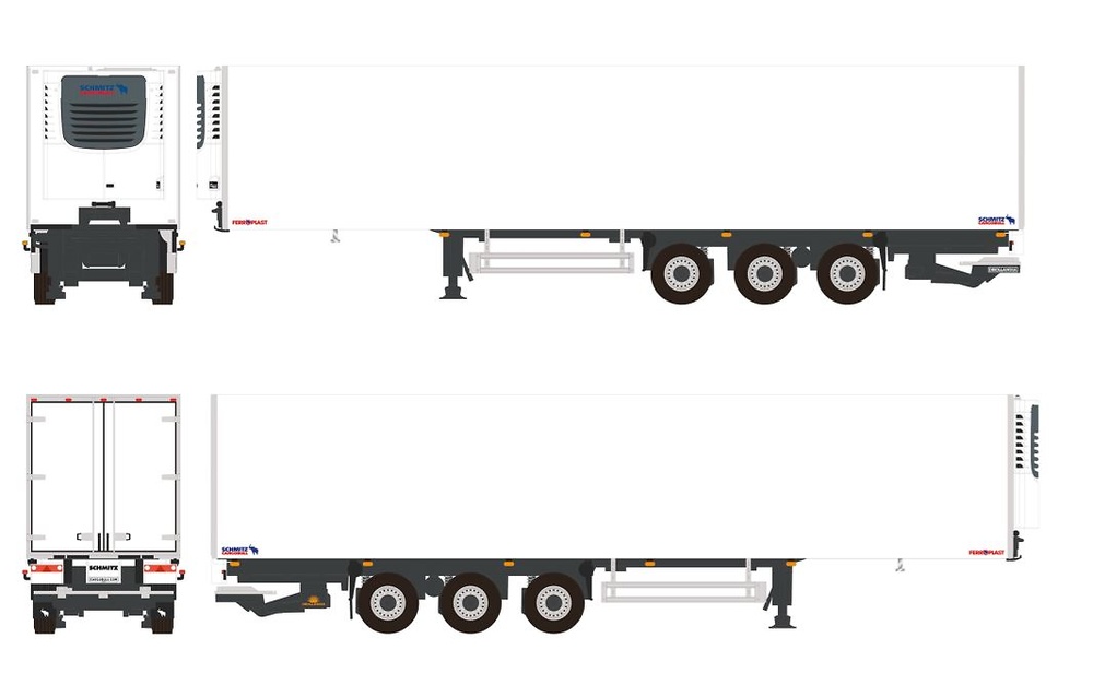 semiremolque frigo 3 ejes Schmitz Cargobull Wsi Models 03-2037 escala 1/50 