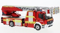 Autoescala bomberos Mercedes Atego DLK 23/12 Metz Ixo Models Trf020 escala 1/43