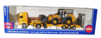 Camion Man con plataforma y pala cargadora Liebherr 580 Siku 1839 escala 1/87