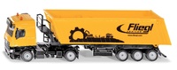 Camion Mercedes trailer volquete Fliegl Siku 3537 escala 1/50