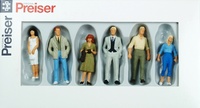 Figuras gente de pie 6 u. Preiser 68210 escala 1/50