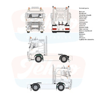 Kit Volvo FH05 Tekno 90186 escala 1/50