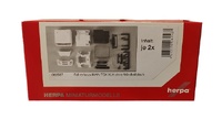 Kit para montar cabina Man tgx xlx sin deflector de viento 2 ud. Herpa escala 1/87