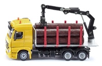 Mercedes transporte troncos con grua - camión maderero Siku 2714 escala 1/50
