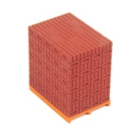 Palet piedras rojas para carga, Wsi Models 12-10042 1/50