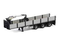 Remolque transporte ladrillos 3 ejes con grua Wsi Models 2087