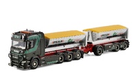 Scania R CR20N con gancho palfinger + remolque afalt contenedor Wsi Models 01-4606 escala 1/50
