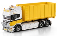 Scania R6 Rígido Highline Lenz Gerüstbau 6x2 + Contenedor 40m3 Wsi Models 01-4716 escala 1/50