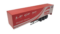 Semirremolque caja cerrada DAF Joal 3655 escala 1/50