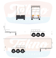 Semirremolque frligo de doble piso Tekno 90154 escala 1/50