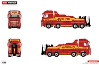 Volvo FH5 Globetrotter 8x4 Falkom grua asistencia en carretera Viking Wsi Models 01-5019 escala 1/50 