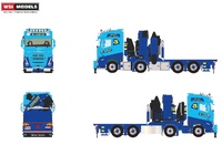 Volvo FH5 globetrotter 8x4 + grua palfinger pk 165.002 Jinert Wsi Models 01-4975 escala 1/50