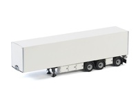 remolque trailer caja cerrada blanco - 3 ejes Wsi Models 03-2034 escala 1/50