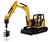 Cat 308 CR Mini excavadora Diecast Masters 85596 escala 1/50