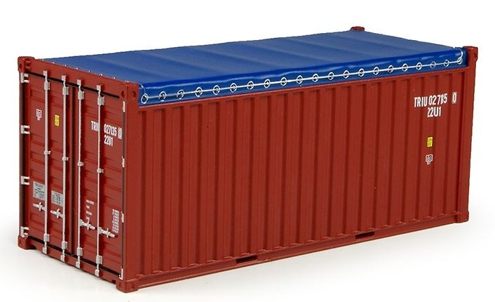 20ft open top rental container Tekno 70551 escala 1/50 