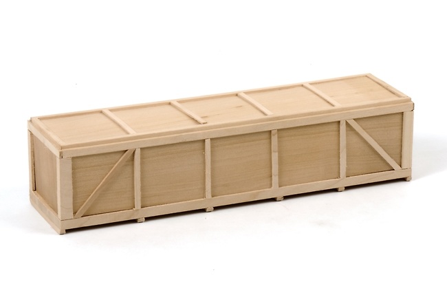 Caja de madera grande 24 cm para carga, Wsi Models 1/50 