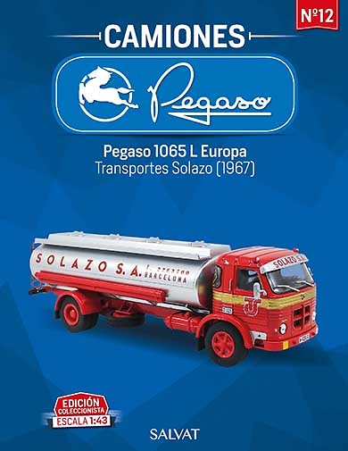 Camión Pegaso 1065 L Europa, Transportes Solazo 1967 - Salvat - escala 1/43 