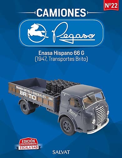 Camión Pegaso Enasa Hispano 66G - Transportes Brito, 1947 - Salvat - escala 1/43 
