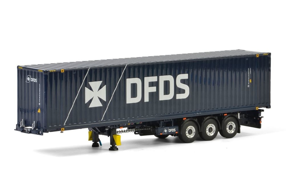 Container transport trailer DFDS Wsi Models 04-2073 
