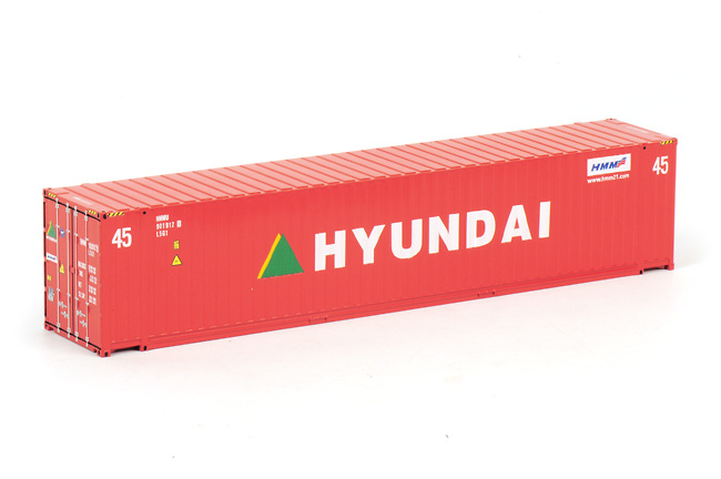 Contenedor 45 pies decoracion Hyundai Wsi Models 04-1002 escala 1/50 