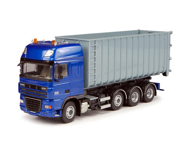 DAF XF105 mit Container Tekno 63116 Masstab 1/50 