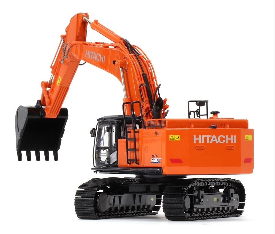 Excavadora Hitachi zaxis ZX690 LCH-6 Tmcscalemodels 1/50 